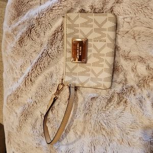 Michael Kors Wristlet In Cream - image 1